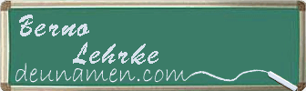 Berno Lehrke Visitenkarte